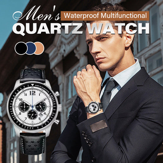 ⏳Time-limited Special✨Men's Waterproof Multifunctional Quartz Watch
