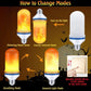 🎃💡2025 HOT Sale 48% OFF🔥LED Flame Light Bulb With Gravity Sensing Effect