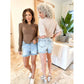 🥇😍LAST DAY SALE 50% OFF⏳High Rise Frayed Hem Cut Off Jean Shorts👖