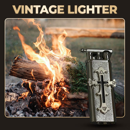 🔥A man's reputation!🔥  Vintage Stylish Cross Design Lighter
