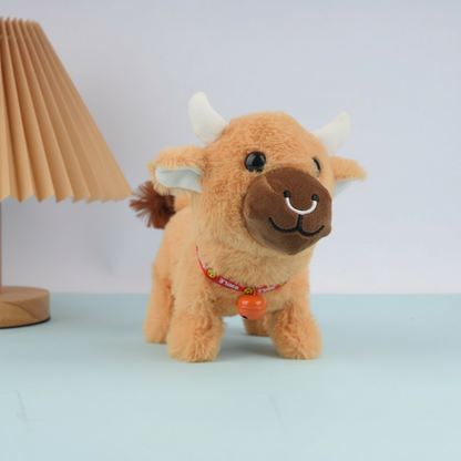 🐂Realistinen sähköinen pehmolelu lehmä äänellä🐂