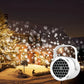 🎄🔥Ulkona käytettävä lumihiutale-joulu-LED-lavavalo, pyörivä kuvio-projektori