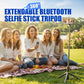 Jatkovarrellinen Bluetooth-selfiekeppi-kolmijalka