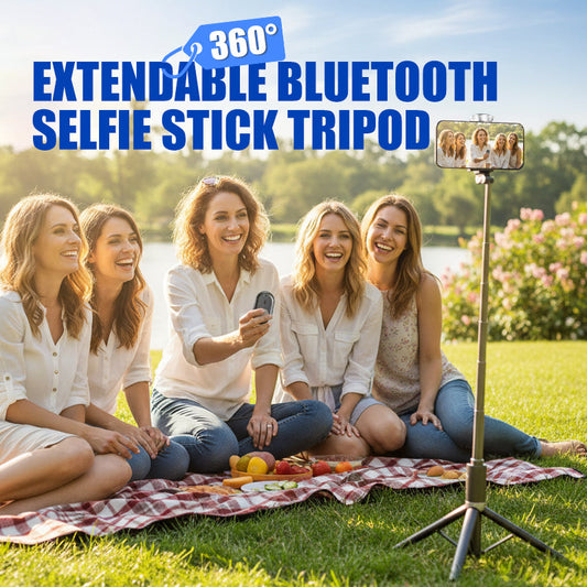 Jatkovarrellinen Bluetooth-selfiekeppi-kolmijalka