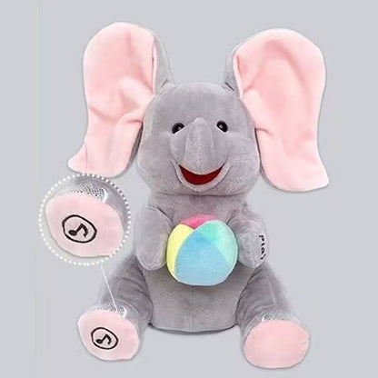 🐘Söpö pehmolelu elefantti piiloleikkiä varten